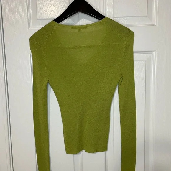 Vintage Y2K Green Gucci Silk Top Blouse size Small - Picture 4 of 9
